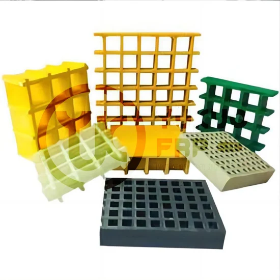 Preço barato painel FRP de fibra de vidro grade de piso de plástico moldado para construção