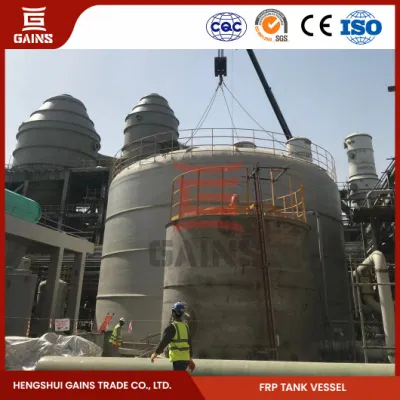 Ganha tanque de armazenamento de enrolamento grande FRP fabricando vertical de enrolamento de filamento na China
