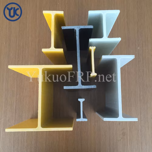 Perfil GRP de tubo retangular de pultrusão de fibra de vidro de 2 mm